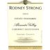 Rodney Strong Alexander Valley Estate Cabernet Sauvignon 2006 Front Label