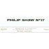 Philip Shaw No.17 2006 Merlot Blend 2006 Front Label