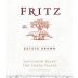 Fritz Estate Grown Sauvignon Blanc 2013 Front Label