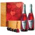 Cava Rose Duo with Godiva 8-piece Chocolates Gift Product Image