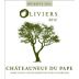 Domaine Chante Cigale Chateauneuf-du-Pape Reserve des Oliviers 2012 Front Label