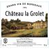 Chateau La Grolet Cotes de Bourg 2004 Front Label