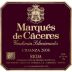 Marques de Caceres Rioja Crianza 2006 Front Label