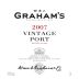 Graham's Vintage Port (375ML half-bottle) 2007 Front Label