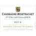 Domaine Coffinet-Duvernay Chassagne-Montrachet Les Caillerets Premier Cru 2014 Front Label