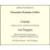 Jean Collet Chablis Les Pargues 2012 Front Label