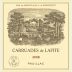 Chateau Lafite Rothschild Carruades de Lafite 2008 Front Label