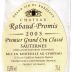 Chateau Rabaud Promis Sauternes 2005 Front Label