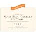 David Duband Nuits-Saint-Georges Premier Cru Aux Thorey 2012 Front Label