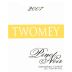 Twomey Sonoma Coast Pinot Noir 2007 Front Label
