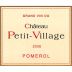 Chateau Petit Village 2006 Front Label