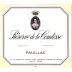 Chateau Pichon Longueville Comtesse de Lalande Reserve de la Comtesse 2005 Front Label