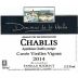 Dom. de la Motte Chablis Cuvee Vieilles Vignes 2014 Front Label