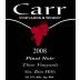 Carr Vineyards & Winery Three Vineyards Pinot Noir 2008 Front Label