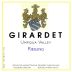 Girardet Riesling 2011 Front Label