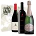 Best Wishes Wedding/Anniversary Wine Trio Gift Product Image