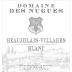 Dom. des Nugues Beaujolaid-Villages Blanc 2015 Front Label