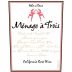 Menage a Trois Rose 2009 Front Label