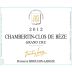 Domaine Drouhin-Laroze Chambertin-Clos de Beze Grand Cru 2012 Front Label