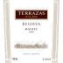 Terrazas de los Andes Reserva Malbec 2008 Front Label