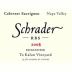 Schrader RBS To Kalon Vineyard Cabernet Sauvignon 2005 Front Label