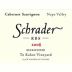 Schrader RBS To Kalon Vineyard Cabernet Sauvignon 2008 Front Label