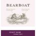 BearBoat Sonoma Coast Pinot Noir 2008 Front Label