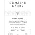 Domaine Gauby Cotes du Roussillon Villages 2012 Front Label