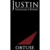 Justin Obtuse (Port Style) 2008 Front Label