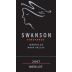Swanson Oakville Merlot 2007 Front Label
