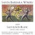 Santa Barbara Winery Santa Ynez Valley Sauvignon Blanc 2009 Front Label