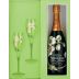 Perrier-Jouet Belle Epoque Glass Set 2002 Front Label
