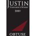 Justin Obtuse (Port Style) 2009 Front Label