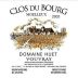 Domaine Huet Clos du Bourg Moelleux 2003 Front Label