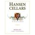 H & G Hansen Cellars Merlot 2013 Front Label