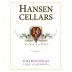 H & G Hansen Cellars Chardonnay 2013 Front Label