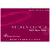 Saint Clair Vicar's Choice Pinot Noir 2009 Front Label