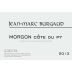Jean-Marc Burgaud Morgon Cote du Py James 2013 Front Label