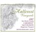 Hallcrest Brigantino Vineyard Cabernet Sauvignon 2007 Front Label