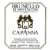 Capanna Brunello di Montalcino (375ML half-bottle) 2006 Front Label