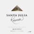 Santa Julia Reserva Malbec 2009 Front Label