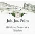 Joh. Jos. Prüm Wehlener Sonnenuhr Riesling Spatlese 2009 Front Label