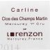 Domaine Bruno Lorenzon Mercurey Carline Champs Martin Premier Cru 2014 Front Label