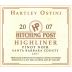 Hitching Post Highliner Pinot Noir 2007 Front Label