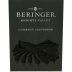 Beringer Knights Valley Cabernet Sauvignon 2009 Front Label