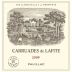 Chateau Lafite Rothschild Carruades de Lafite 2009 Front Label
