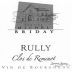Michel Briday Rully Clos de Remenot 2012 Front Label