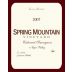 Spring Mountain Vineyard Estate Cabernet Sauvignon 2007 Front Label