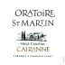 Dom. Oratoire St Martin Cairanne Haut-Coustias Blanc 2014 Front Label