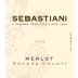 Sebastiani Sonoma County Merlot 2008 Front Label